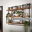 WoonStijl Set Wandplanken Live Edge Groot - Industrieel Acaciahout