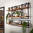 WoonStijl Set Wandplanken Live Edge Groot - Industrieel Acaciahout