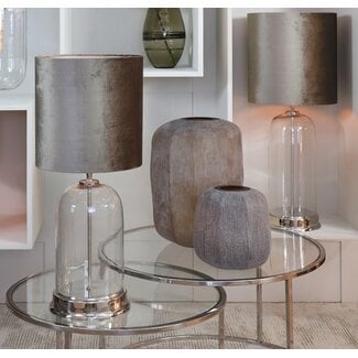 Light en Living Kap cilinder ZINC taupe Ø 40 cm