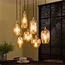 WoonStijl Hanglamp 4+3 oval facet mix