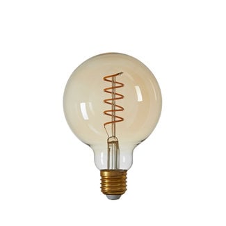 Light en Living Deco LED Globe Ø9,5x14 cm 4W Amber E27 Dimbare Lamp