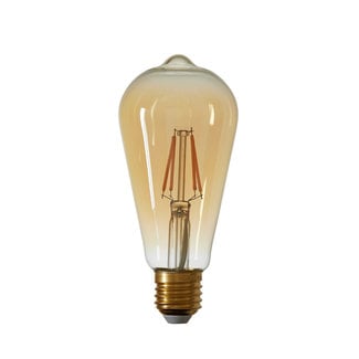 Light en Living Amberkleurige LED Lamp Hoekig 4W E27 Dimbaar