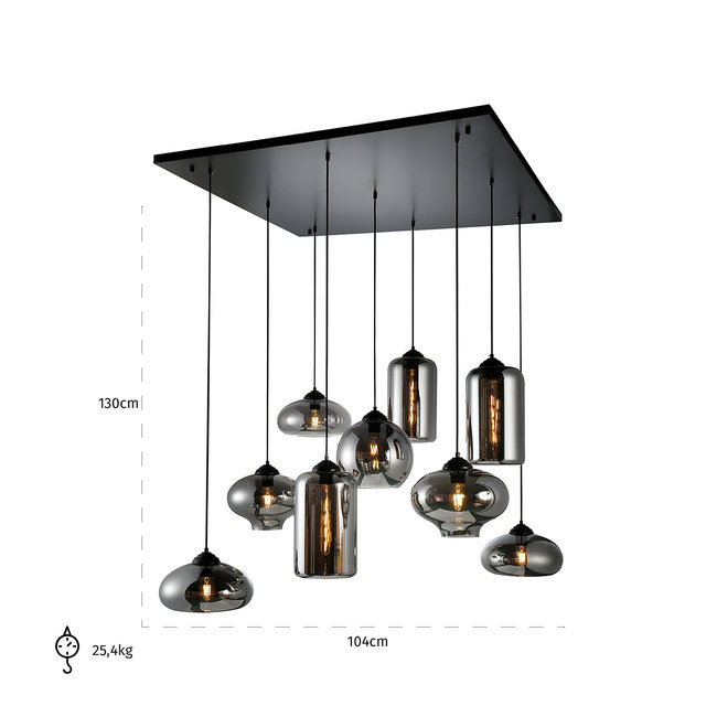 Richmond Interiors  Hanglamp Axelle zwart