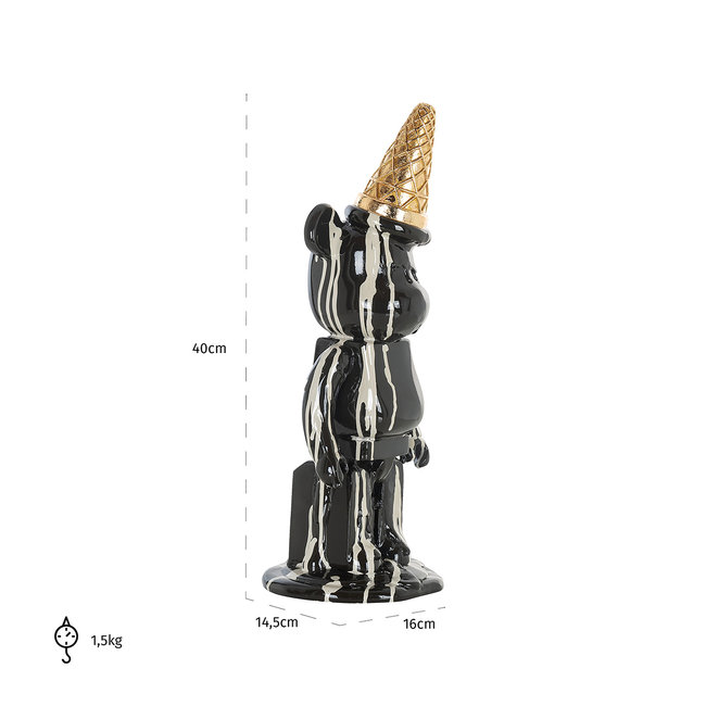 Richmond Interiors  Deco object icebear zwart