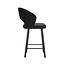Richmond Interiors  Counterstoel Savoy black chenille - Showroommodel