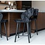 Richmond Interiors  Counterstoel Savoy black chenille - Showroommodel