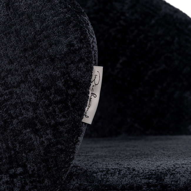 Richmond Interiors  Counterstoel Savoy black chenille - Showroommodel