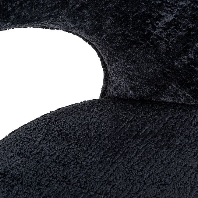 Richmond Interiors  Counterstoel Savoy black chenille - Showroommodel