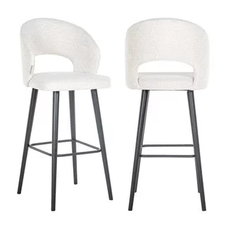 Richmond Interiors  Barstoel Savoy white bouclé