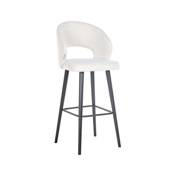Richmond Interiors  Barstoel Savoy white bouclé (Copenhagen 900 Bouclé White)