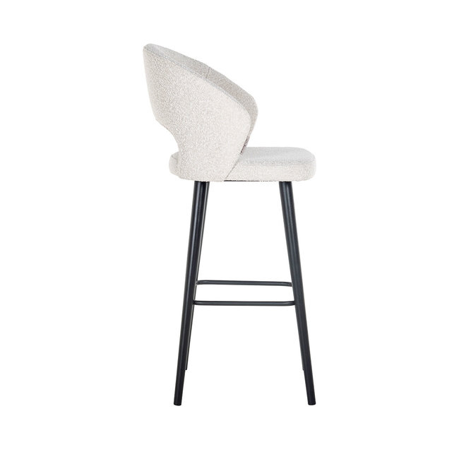 Richmond Interiors  Barstoel Savoy white bouclé (Copenhagen 900 Bouclé White)