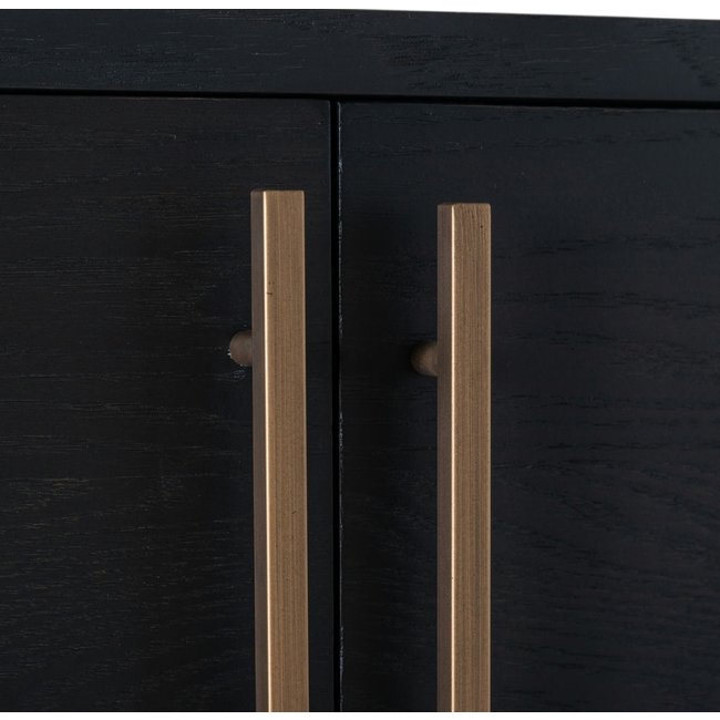 Richmond Interiors  Wandkast Cambon 4-deuren 4-planken (Dark coffee)