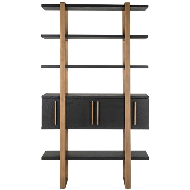 Richmond Interiors  Wandkast Cambon 4-deuren 4-planken (Dark coffee)