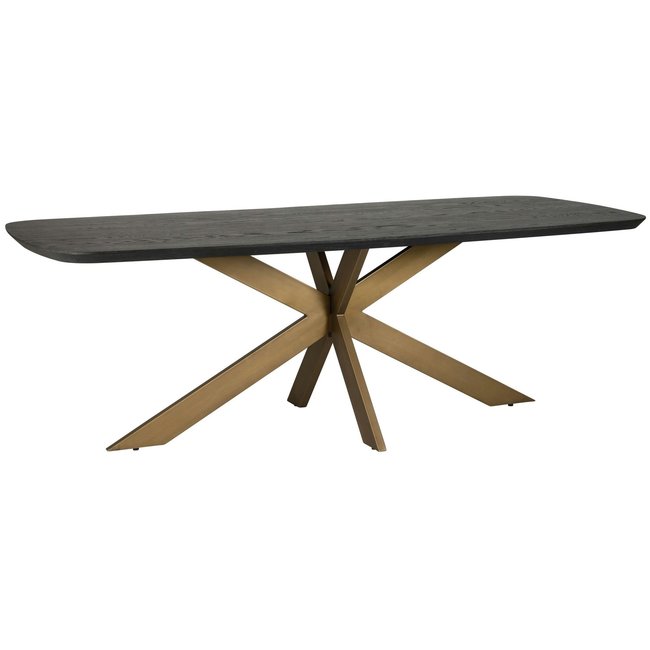 Richmond Interiors  Eettafel Cambon 280 deens ovaal (Dark coffee)