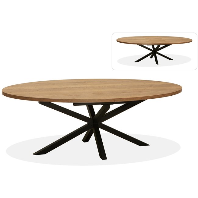 WoonMax Eettafel Vaiana Lamulux Uitschuifbaar - Ovaal Design in Diverse Kleuren en Afmetingen