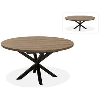 WoonMax Eettafel Isla rond Lamulux  uitschuifbaar  - Diverse kleuren en 4 afmetingen