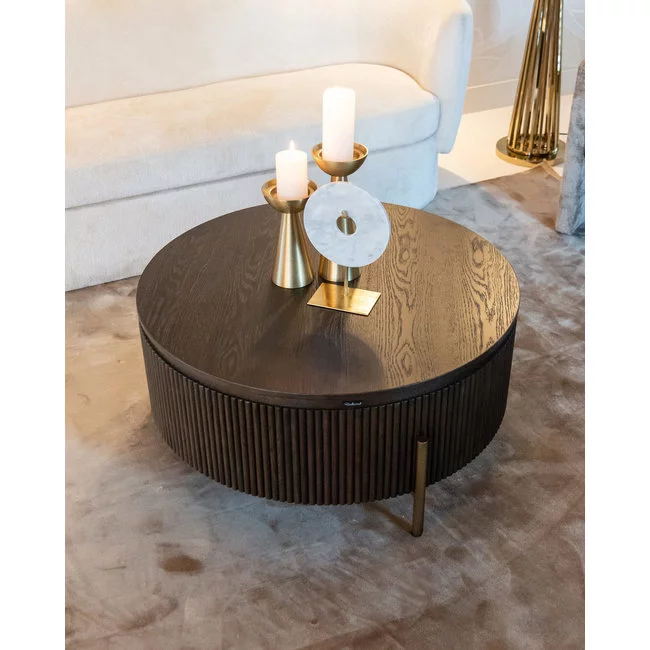 Richmond Interiors  Salontafel Luxor 95Ø (Brown)
