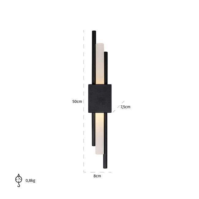 Richmond Interiors  Wandlamp Mylas zwart