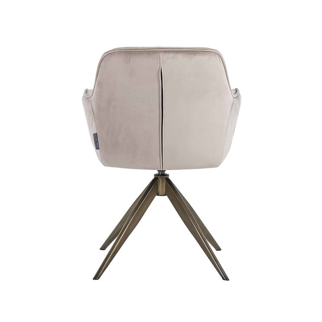 Richmond Interiors  Draaistoel Aline khaki velvet