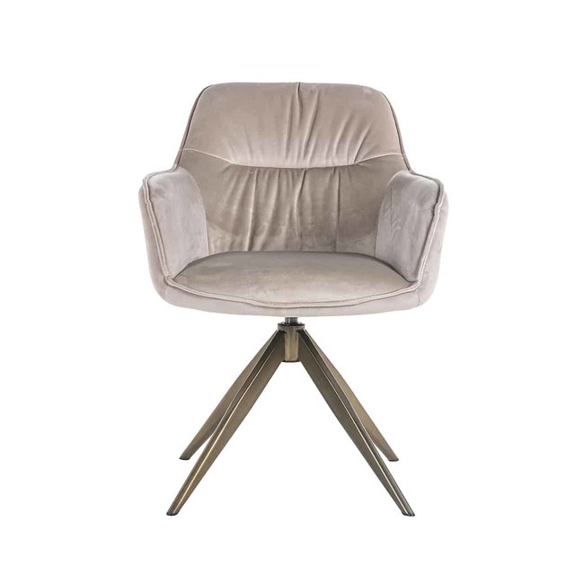 Richmond Interiors  Draaistoel Aline khaki velvet