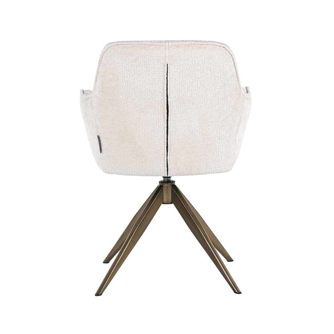 Richmond Interiors  Draaistoel Aline white chenille