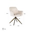 Richmond Interiors  Draaistoel Aline white chenille