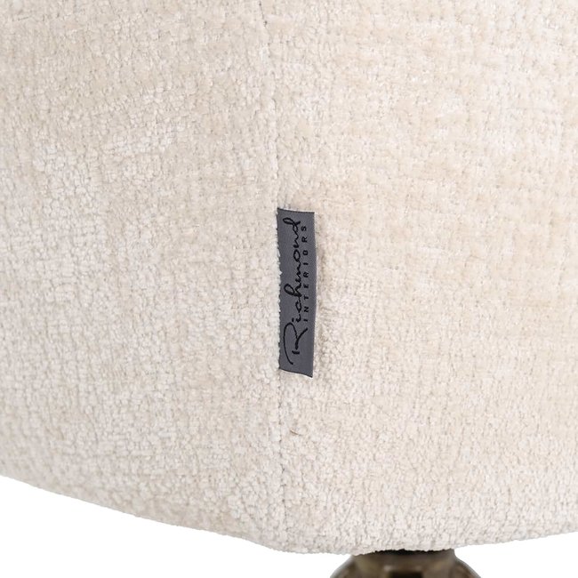 Richmond Interiors  Draaistoel Aline white chenille