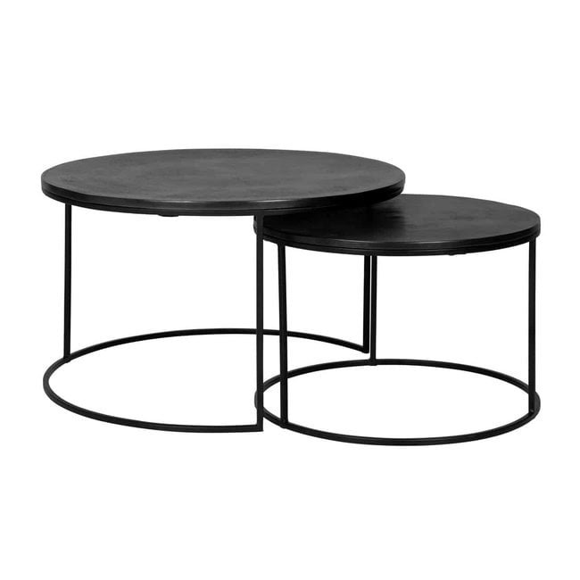 Richmond Interiors  Salontafel bolder set van 2 aluminium