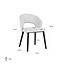 Richmond Interiors  Stoel Savoy white bouclé - Showroommodel