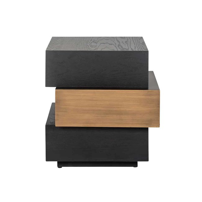 Richmond Interiors  Bijzettafel Cambon 3-laags (Dark coffee)