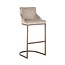 Richmond Interiors  Barstoel Bolton khaki velvet geborsteld goud Khaki