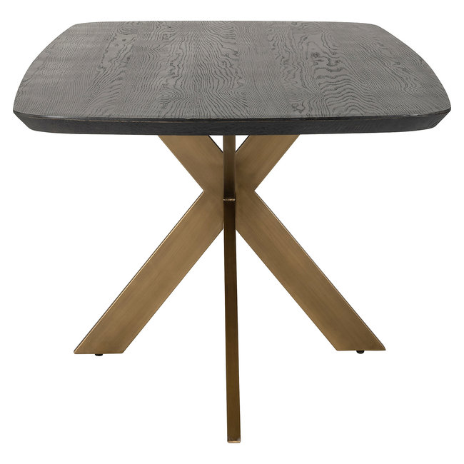 Richmond Interiors  Eettafel Cambon 280 deens ovaal (Dark coffee)
