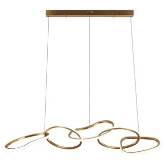 Richmond Interiors  Hanglamp Flyn geborsteld goud