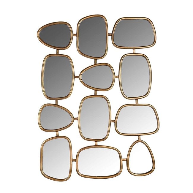 Richmond Interiors  Richmond Interiors Spiegel Jeff met 12 spiegels (Gold)