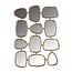 Richmond Interiors  Richmond Interiors Spiegel Jeff met 12 spiegels (Gold)
