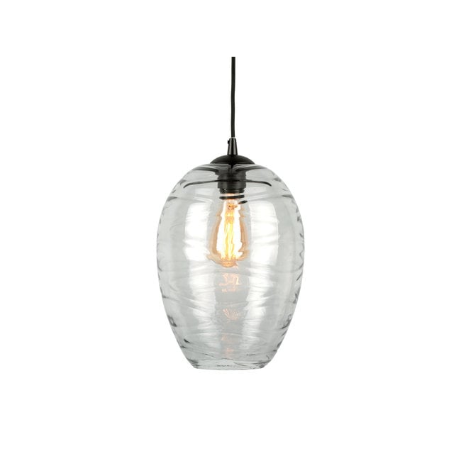 Leitmotiv Hanglamp Glamour Cone glas smoke