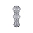 Present Time Vaas Morgana glas groot donkergrijs