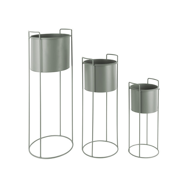 Present Time Set plantenpotten Essence rond junglegroen