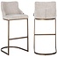 Richmond Interiors  Barstoel Bolton natural renagade met geborsteld goud