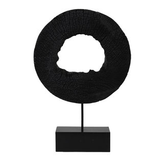 Light en Living Ornament op voet 35x10x53 cm XERRA  hout zwart
