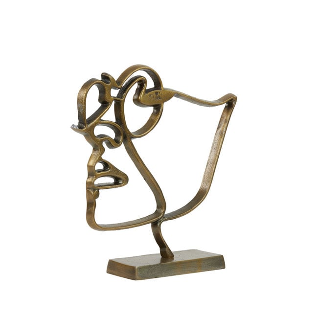Light en Living Ornament FACE antiek brons - 2 maten beschikbaar
