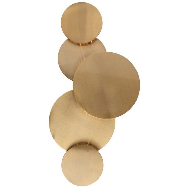 Richmond Interiors  Wandlamp Collin mat geborsteld goud