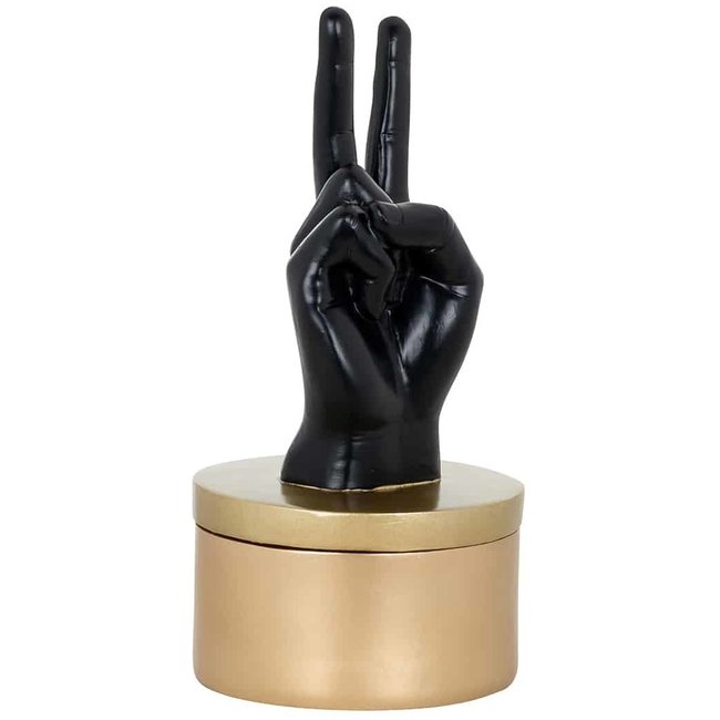 Richmond Interiors  Juwelen box Justa zwart goud