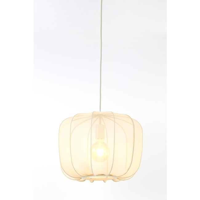 Light en Living Hanglamp Ø40x30 cm PLUMERIA zand - Light & Living