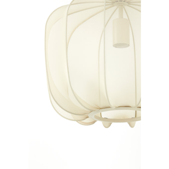 Light en Living Hanglamp Ø40x30 cm PLUMERIA zand - Light & Living
