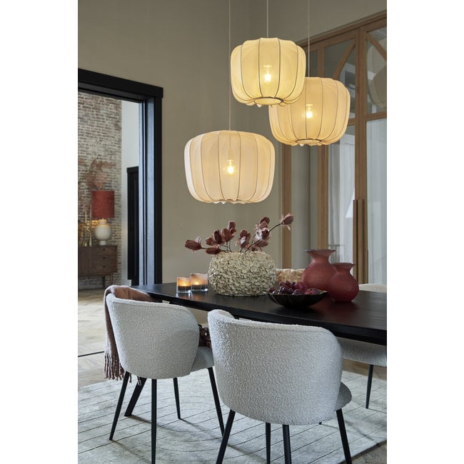 Light en Living Hanglamp Ø60x45 cm PLUMERIA zand - Light & Living