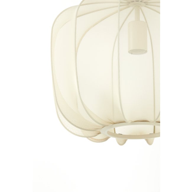 Light en Living Hanglamp Ø60x45 cm PLUMERIA zand - Light & Living