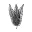 Light en Living Ornament 3 bladeren 14x0,5x89 cm  FERN zwart