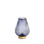 Light en Living Tafellamp LED TAJERA glas grijs+goud Ø21x28 cm