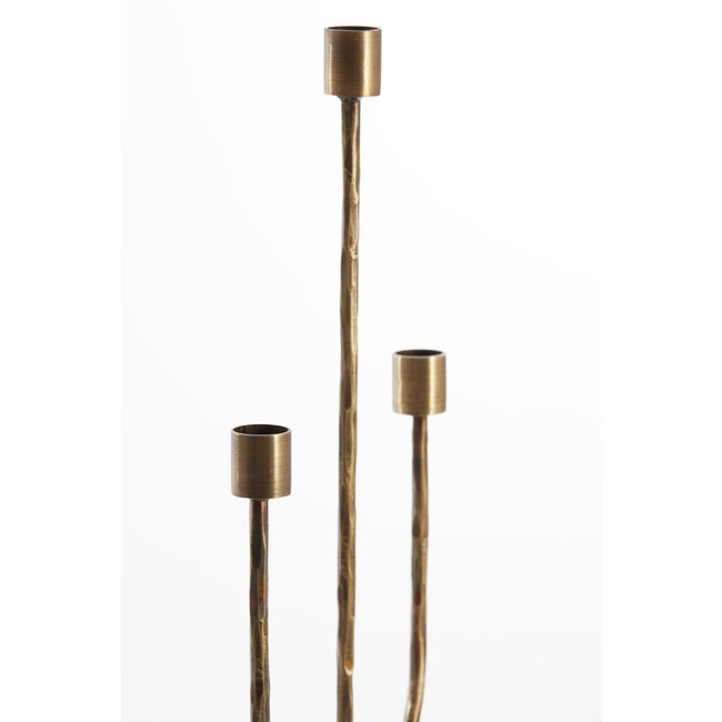 Light en Living Kandelaar NICOLE 3-lichts 22,5x15x45,5 cm - Antiek Brons
